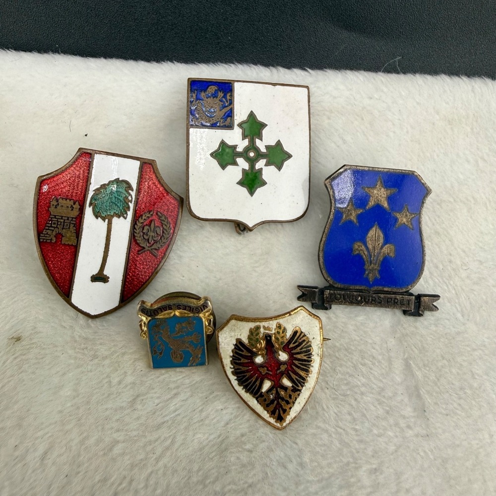 Vintage Military Pin Lot DUI Crest